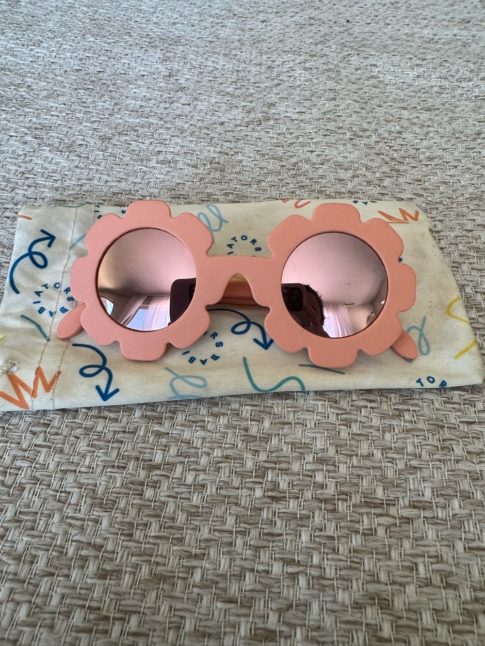Babiators pink polarized flower sunglasses 0-2y